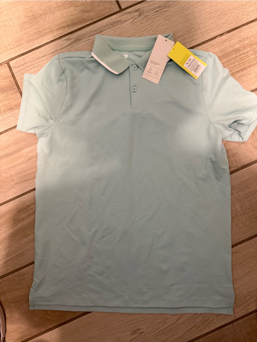all in motion Light Blue Girl’s Polo Shirt size XL 14 NWT